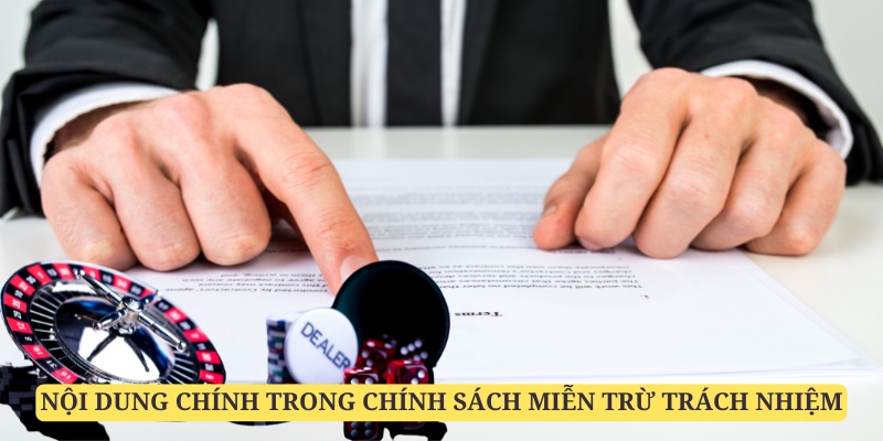 Nội dung chính trong các quy định miễn trách nhiệm Kubet777