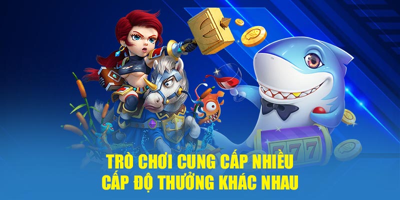 Tổng hợp các cấp độ trong game Ngũ Long Săn Cá